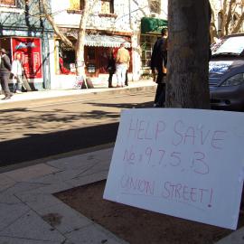 Buildings affected by Metro proposal, Union Square Pyrmont, 2009