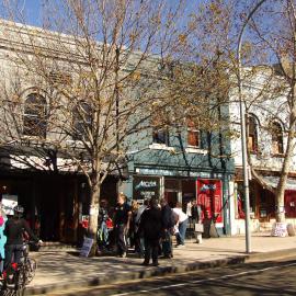 Streetscape and buildings scheduled for demolition, Union Street Pyrmont, 2009