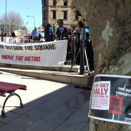 Save Union Square protest rally, Union Square Pyrmont, 2009