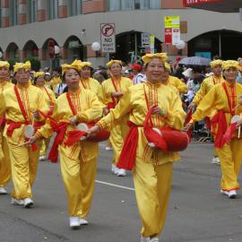 Female drumming troupe, Chinese New Year parade, Sydney 2006
