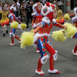 Dancing children, Chinese New Year of the Dog Parade, George Street Sydney, 2006