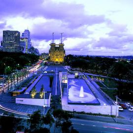 Cook and Phillip Park at night, 2000