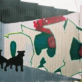 Fence artwork, Railway Lane Newtown, 2004