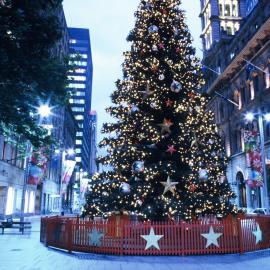 Martin Place Christmas tree, George Street Sydney, 2004