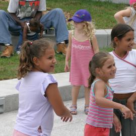 Kids at the Redfern Community Centre opening, 2004