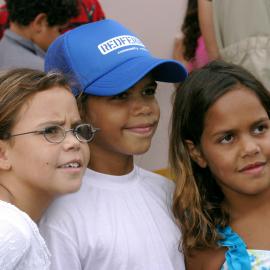 Kids at the Redfern Community Centre opening, 2004