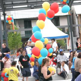 Crowd at the Redfern Community Centre opening, 2004