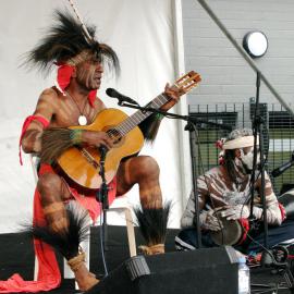 Performer at the Redfern Community Centre opening, 2004