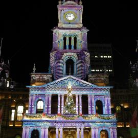 Sydney Town Hall Christmas lights, 'Peace and Goodwill', George Street Sydney, 2005