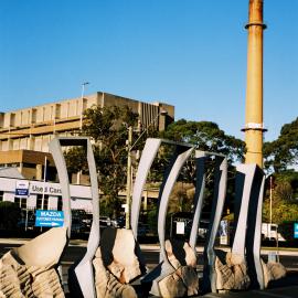 Incinerator and railway station sculpture, Green Square Alexandria, 2004