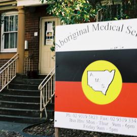Aboriginal Medical Service signage, Portand Street Zetland, 2004