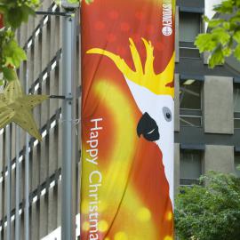 City of Sydney Christmas Cockatoo Banner, Martin Place Sydney, 2007