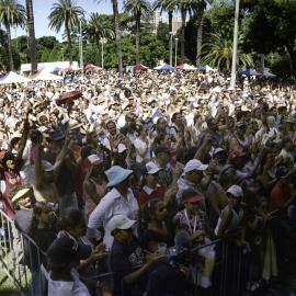 Crowds in front of the stage at Yabun, Redfern Park Redfern, 2005