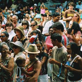 Crowds watch the performance at Yabun, Redfern Park Redfern, 2005