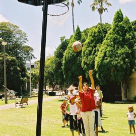 Shooting hoops at Yabun, Redfern Park Redfern, 2005