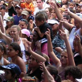 Crowds watching the performances at Yabun, Redfern Park Redfern, 2005