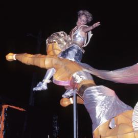 Wonder Women parade float, Gay & Lesbian Mardi Gras Parade (SGLMG), Darlinghurst, 1990