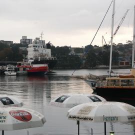 Fish Markets. view to vessel berthed at Hanson Company Wharf, Bank Street Pyrmont, 2003