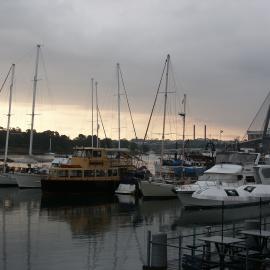 View along Blackwattle Bay to the Anzac Bridge from Fish Markets. Bank Street Pyrmont, 2003