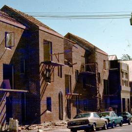 Woolloomooloo Redevelopment Project, construction of new dwellings, Nicholson Woolloomooloo, 1981