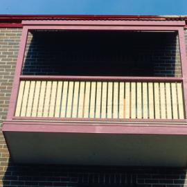 Woolloomooloo Redevelopment Project, upper balcony, Forbes Street Woolloomooloo, 1981