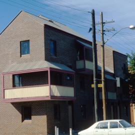 Woolloomooloo Redevelopment Project, terrace, Forbes Street Woolloomooloo, 1981