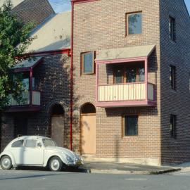 Woolloomooloo Redevelopment Project, terrace, Forbes Street Woolloomooloo, 1981