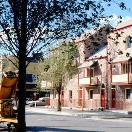 Woolloomooloo Redevelopment Project, finished terraces, Forbes Street Woolloomooloo, 1981