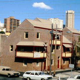 Woolloomooloo Redevelopment Project, completed terraces, Forbes Street Woolloomooloo, 1981