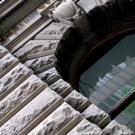 Trachyte and sandstone window façade of 10A-16 Martin Place Sydney, 2010