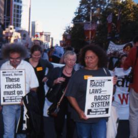 Protesters and supporters against Mandatory Sentencing, George Street Sydney, 2000