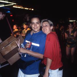 Lou Glover, SGLMG Board Director and Kathy Pavlich, Parade Security, 2000