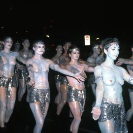 Lesbian Goddesses marching group, Mardi Gras Parade, Oxford Street Darlinghurst, date unknown