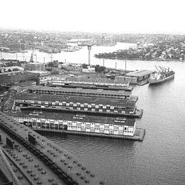 View of Walsh Bay from Sydney Harbour Bridge, Millers Point, 1992
