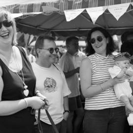 Writer Gary Dunne with family & friends at Fair Day