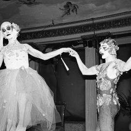 Michael Matou performs in Café Debirs, Stranded nightclub, Strand Arcade, George Street Sydney, 1979