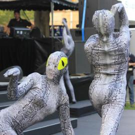 Snake performers, Chinese New Year Launch, Belmore Park Sydney, 2013