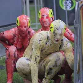 Snake performers, Chinese New Year Launch, Belmore Park Sydney, 2013