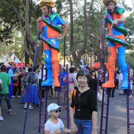 Stilt walkers, Chinese New Year Launch, Belmore Park Sydney, 2013