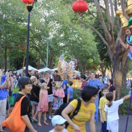 Stilt walkers, Chinese New Year Launch, Belmore Park Sydney, 2013