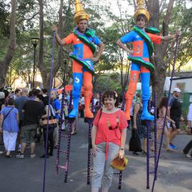 Stilt walkers, Chinese New Year Launch, Belmore Park Sydney, 2013