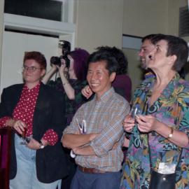 William Yang and others at the launch of the Sydney Star Observer's Festival 1997 Guide ;