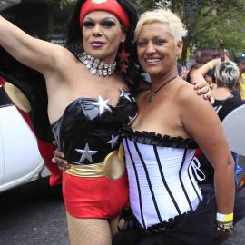 First Nations Legends, pre-parade, Oxford Street Darlinghurst, 2013