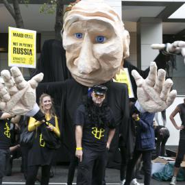 President Putin, Sydney Gay and Lesbian Mardi Gras Parade, Liverpool Street Sydney, 2014