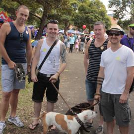 Fair Day boyfriends and their pets, Victoria Park Camperdown, 2012