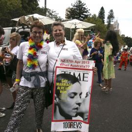 Marriage equality debate, Sydney Gay and Lesbian Mardi Gras Parade, Sydney, 2014