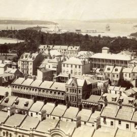 View north-east from the Sydney GPO clock tower, circa 1887