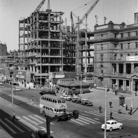 AMP Building during construction, Alfred Street Circular Quay, circa 1959