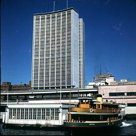 Ferry KAMERUKA and AMP Building, Alfred Street Circular Quay, 1962