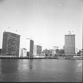 New office buidings along East Circular Quay foreshore, Macquarie Street Sydney, 1962